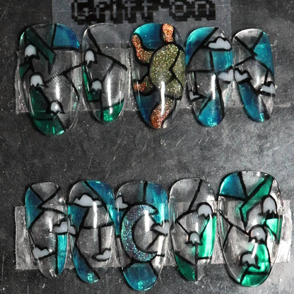 Vitraux Ongles Press-on