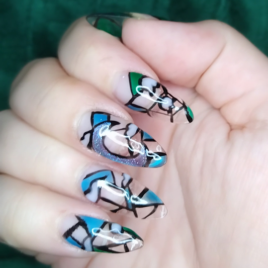 Vitraux Ongles Press-On